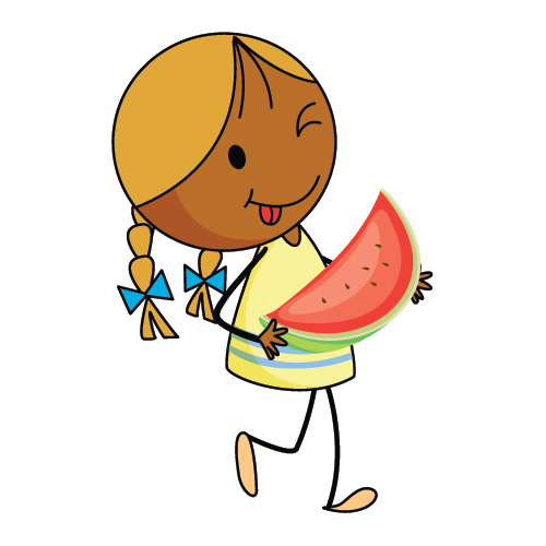 Girl with Watermelon